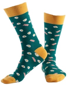 Doris & Dude Frühstücks-Print-Socken Grün